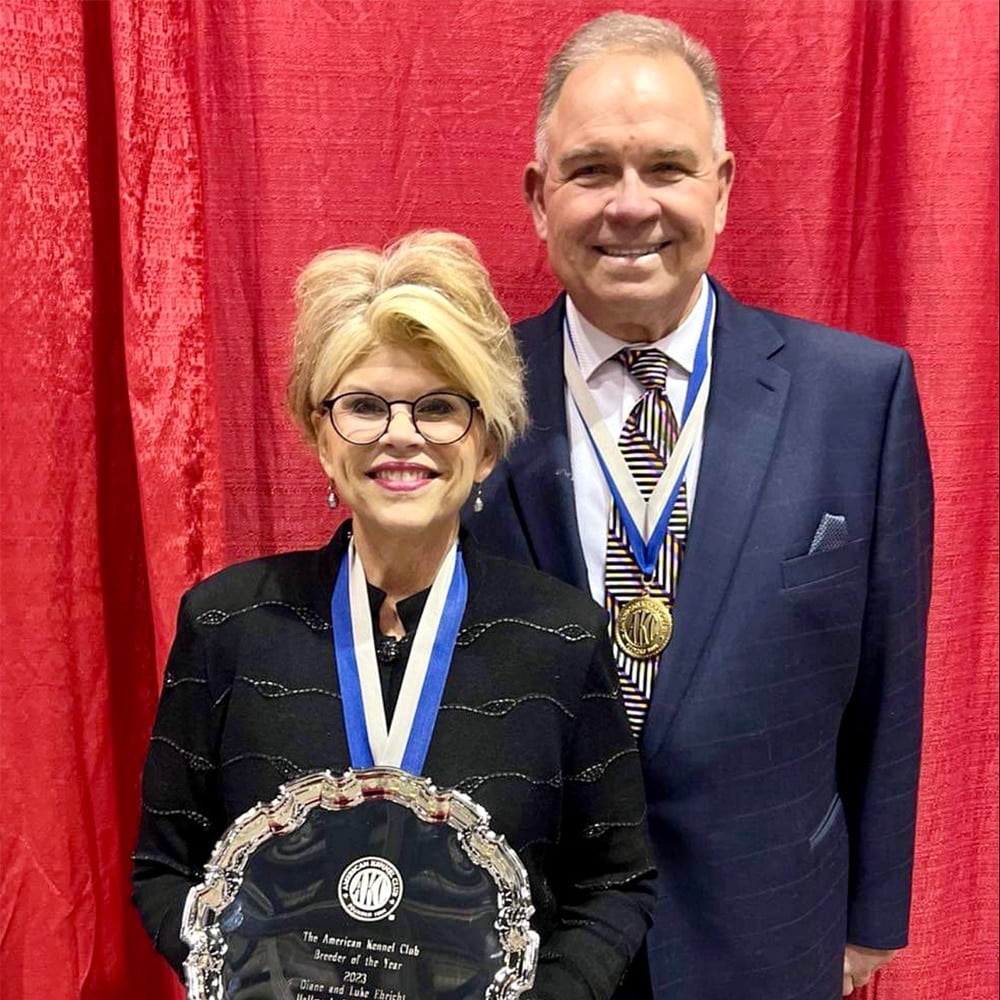 Luke and Diane Ehricht take home 2023 AKC Breeder of the Year award