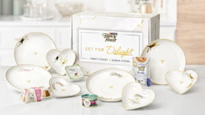 Dine with Your Feline: Fashion Icon Jenna Lyons Teams Up with Fancy Feast for Luxe Cat-and-Human Dinnerware